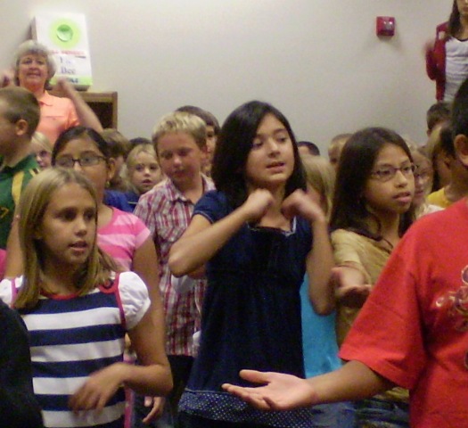 Our Character Rap, complete with actions, is sung at all Character Education assemblies.