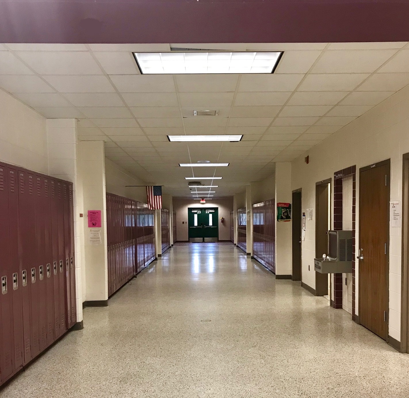 photo of the 7th grade hallway