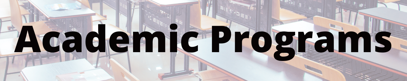 header that reads "academic programs"