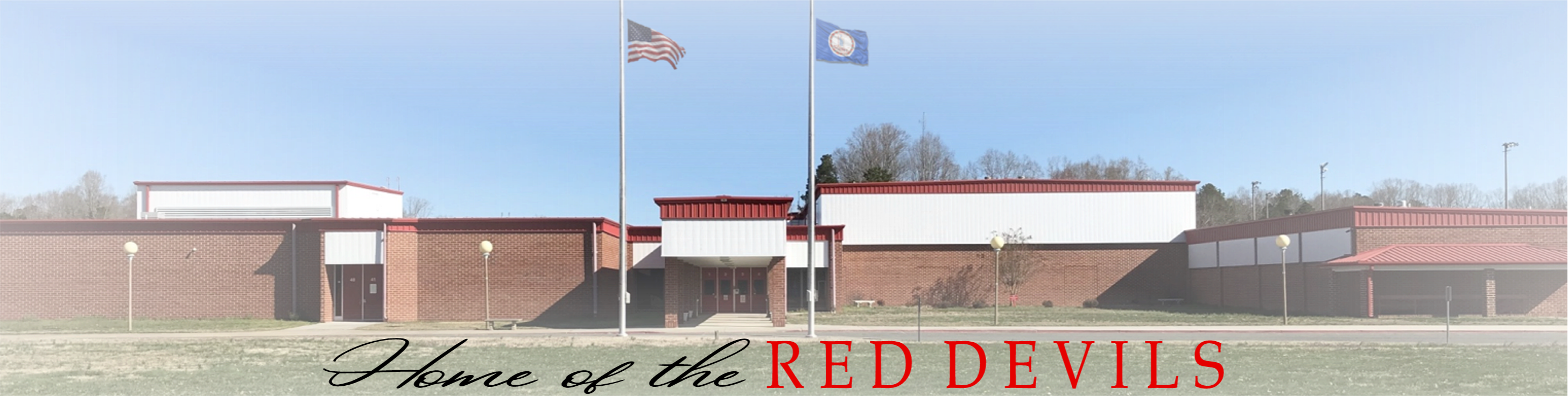 banner that reads "welcome to the home of lancaster high school"