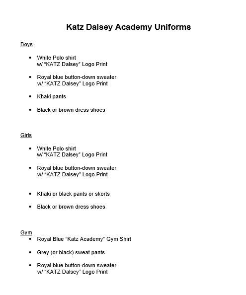 KATZ DALSEY ACADEMY