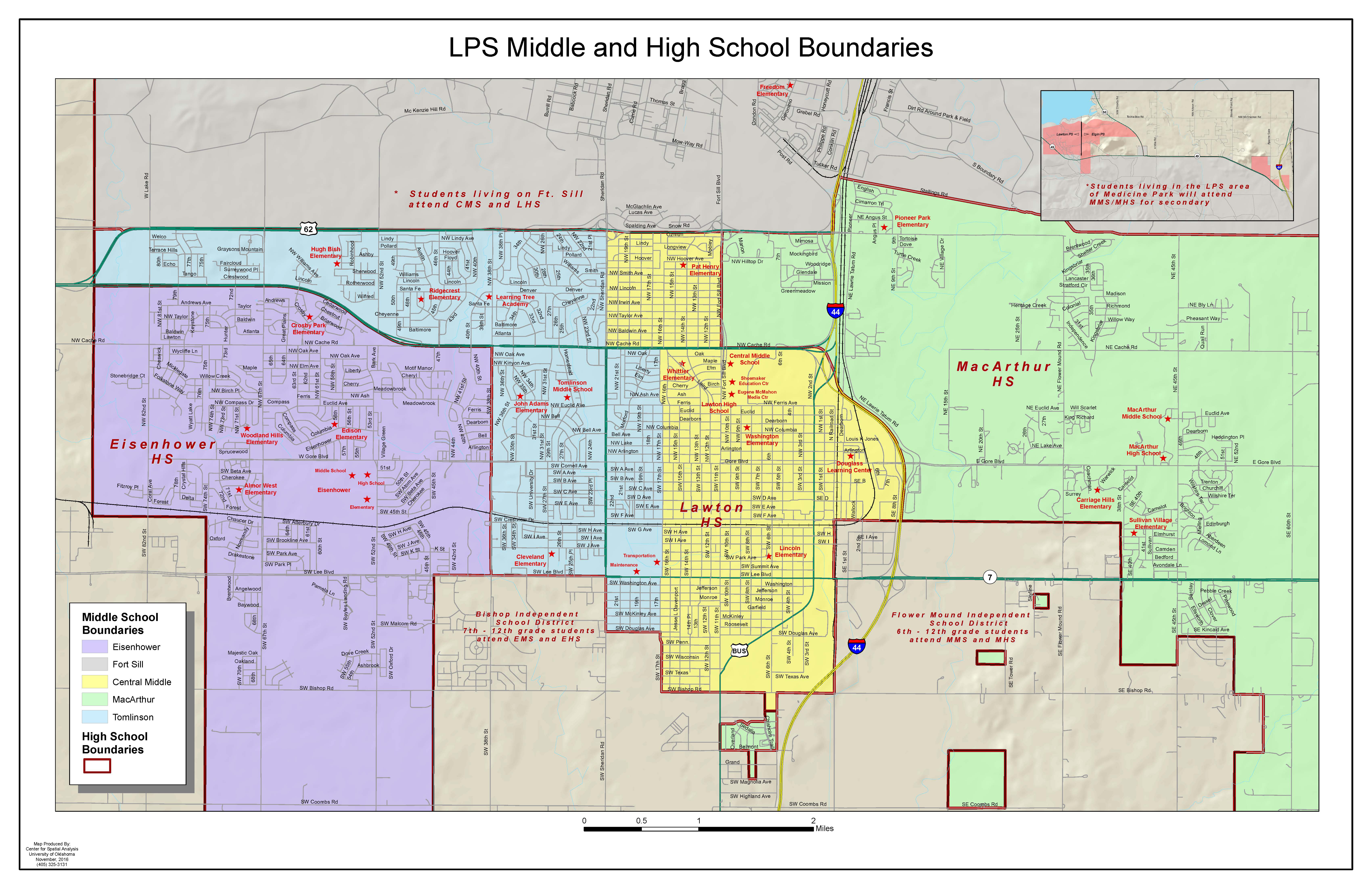 Secondary School Boundary Map