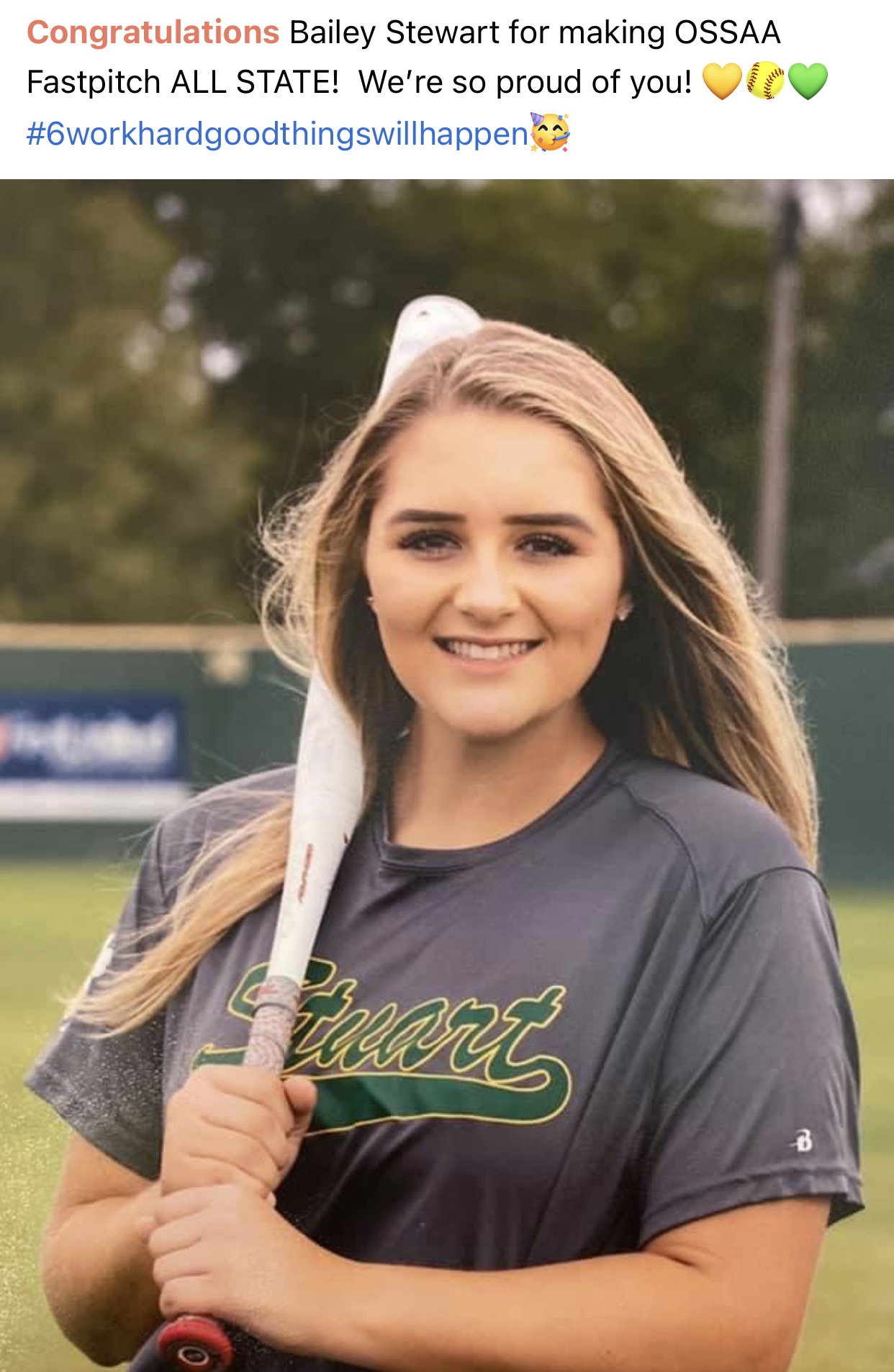 OSSAA Fastpitch ALL STATE Bailey Stewart
