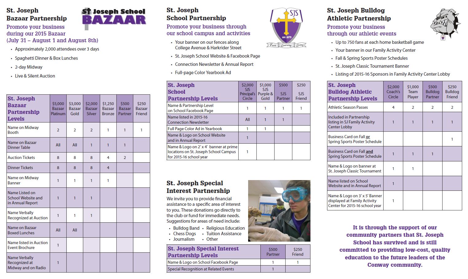 photo about the st. joseph bazaar partnership