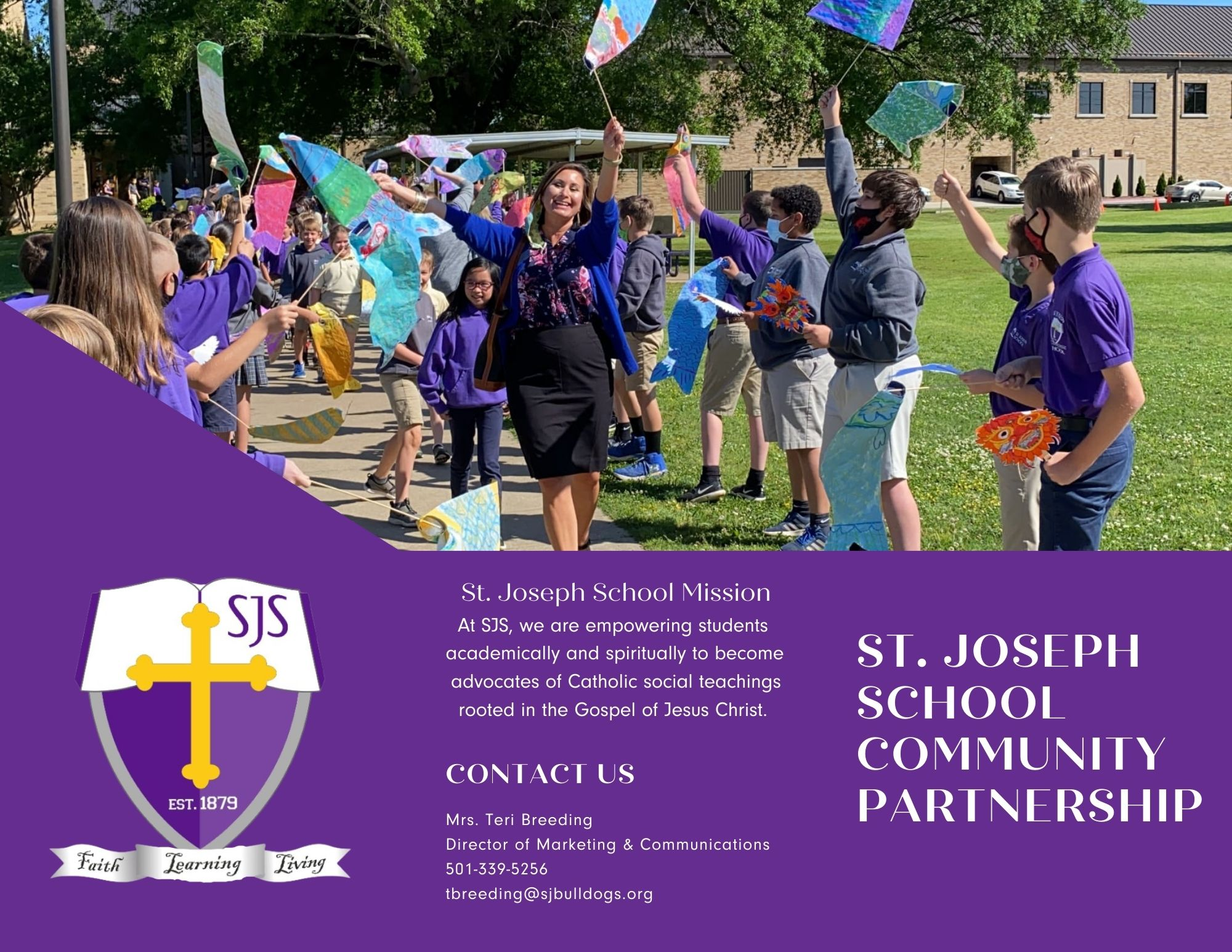 photo that says st. joseph school community partnership program