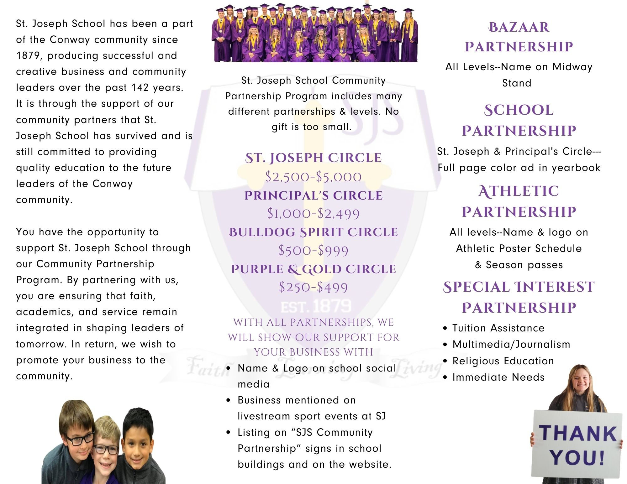 photo that says become a st. joseph community partner