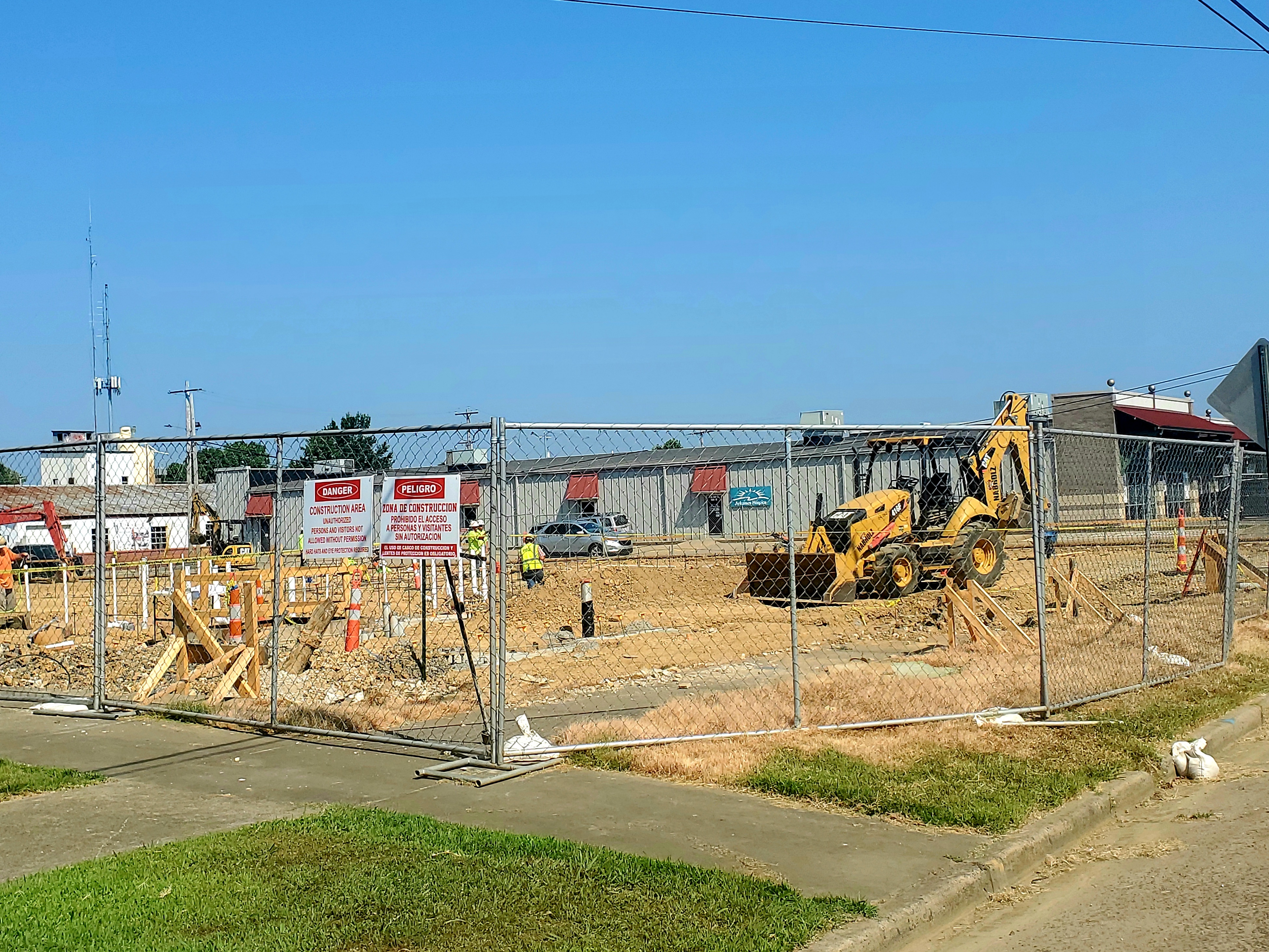 Construction begins on the new high school.