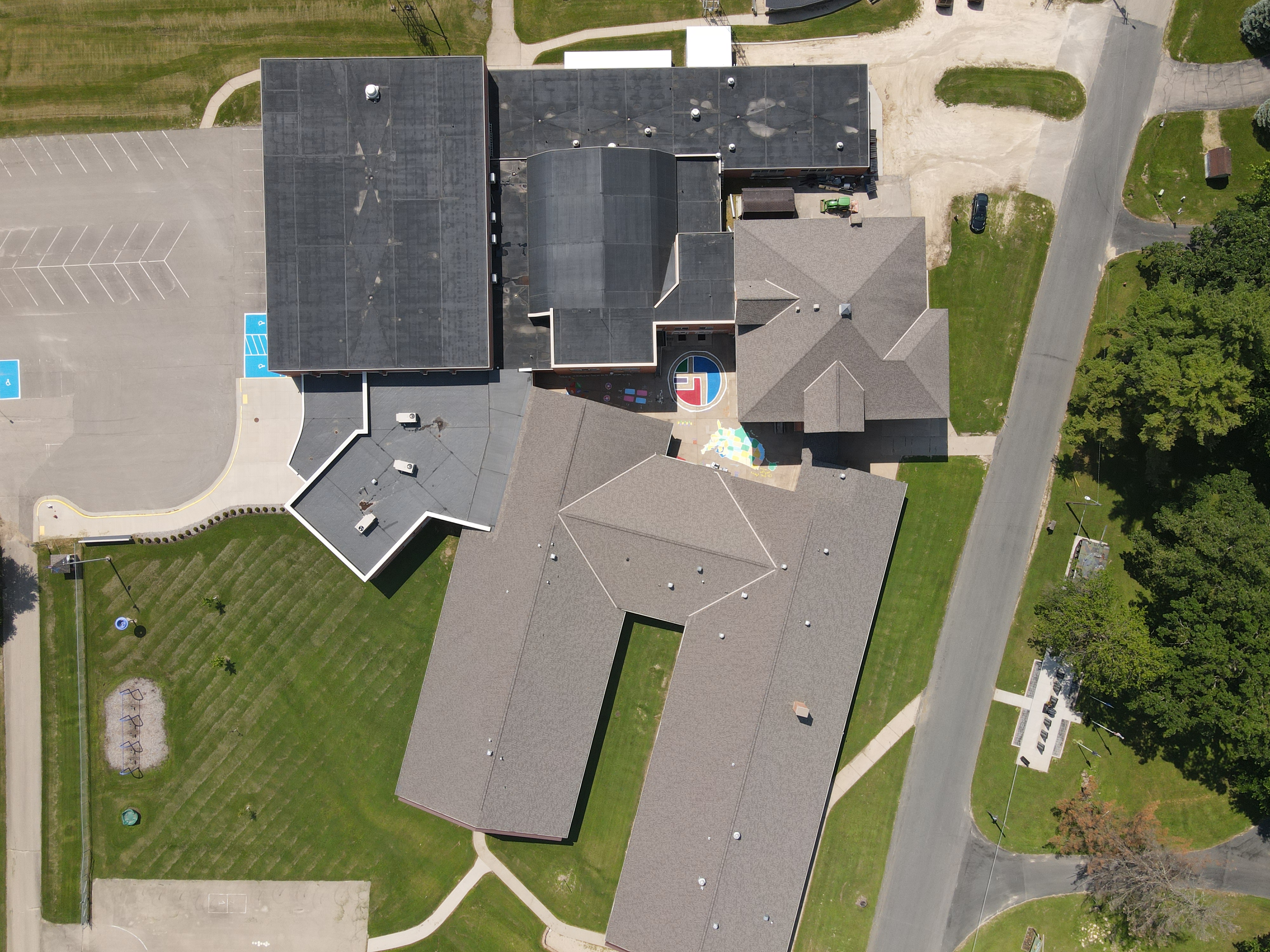 Overhead View of Building