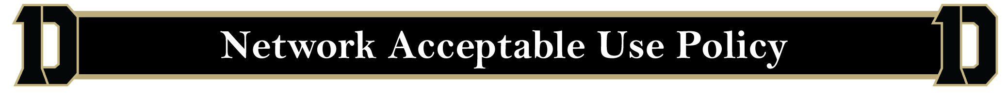Network Acceptable Use Policy