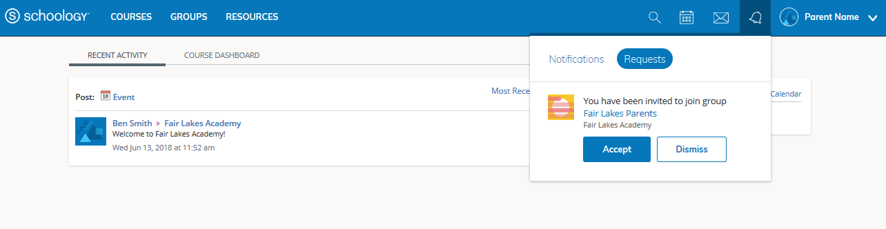 Notifications Request