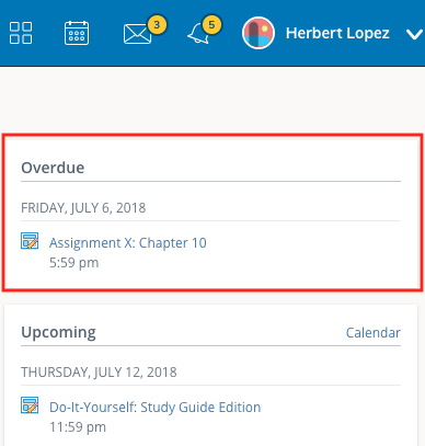 Overdue Notifications