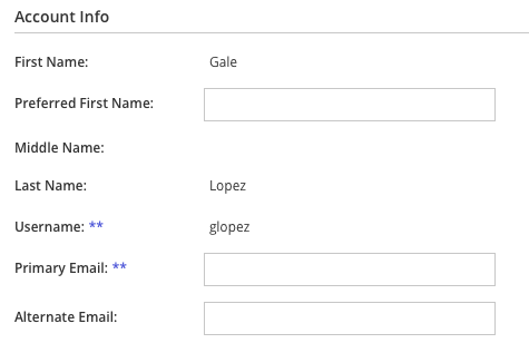 Account Info