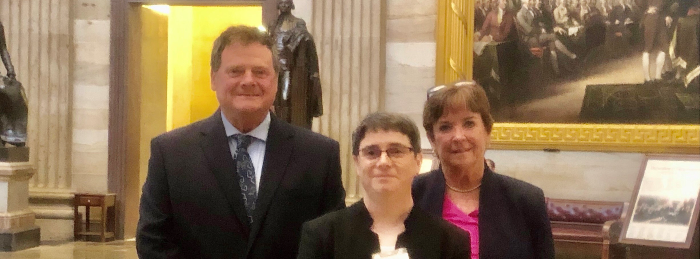 Rick Colpitts, Heather Perry, and Eileen King visiting Senator Collins at the 2021 AASA Legislative Advocacy Conference in D.C.