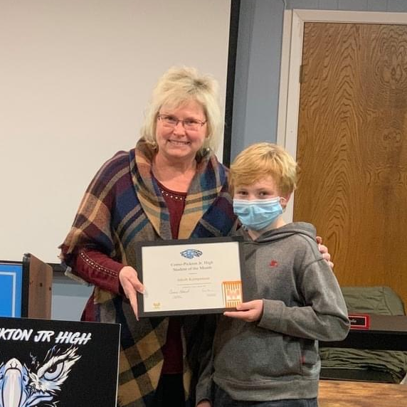 Junior High Student of the Month