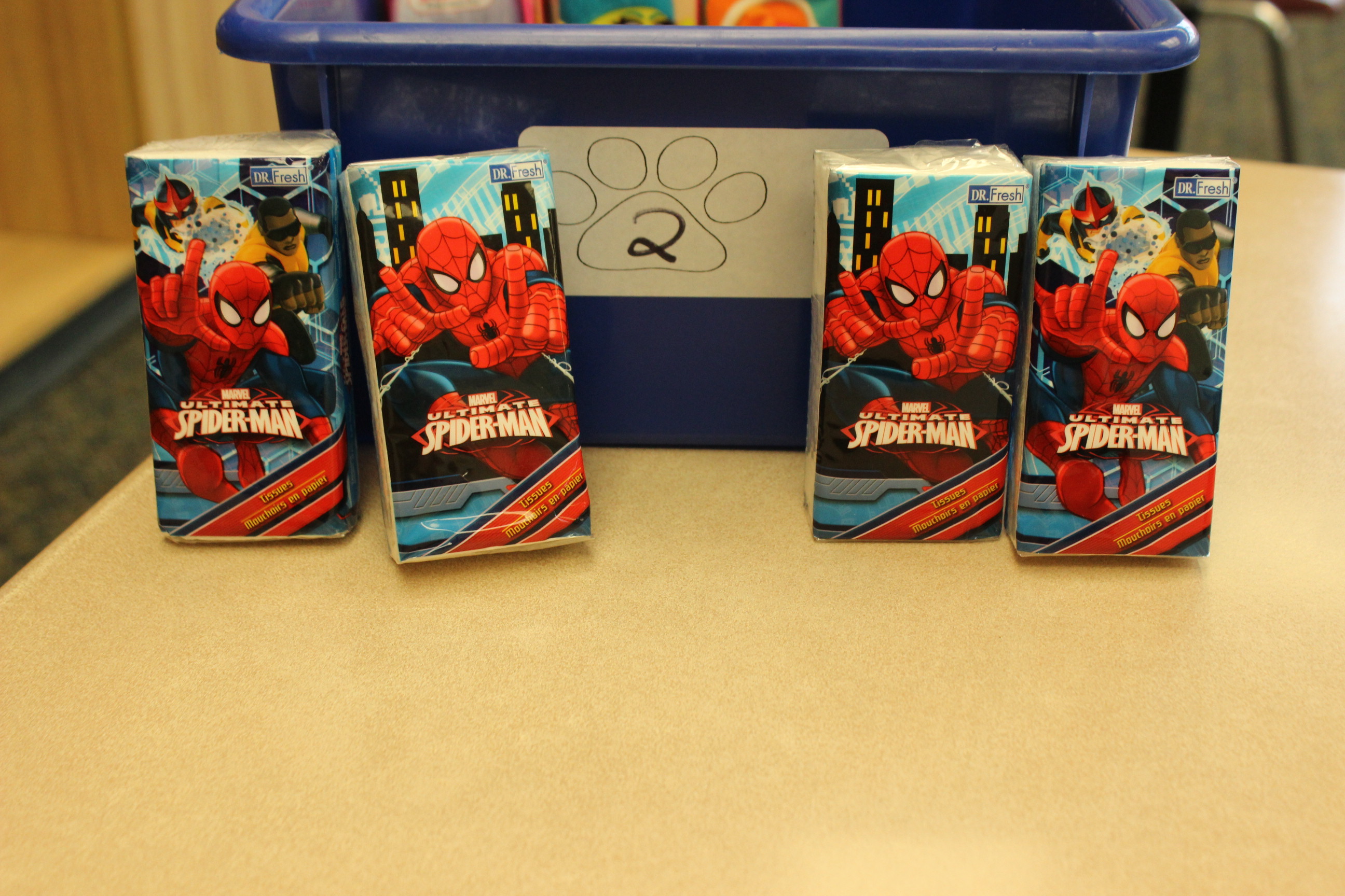2 Paws Spiderman Tissue