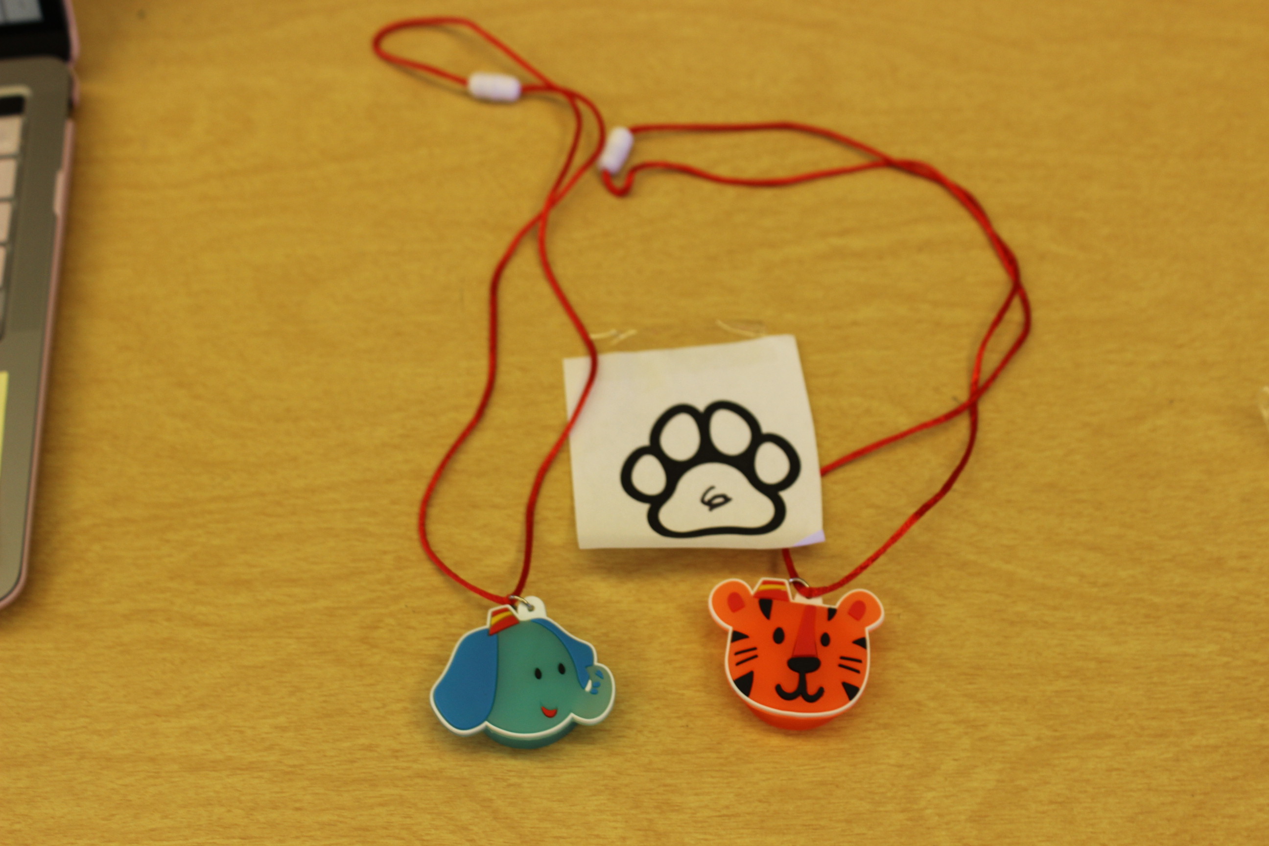 6 Paws Circus Necklace