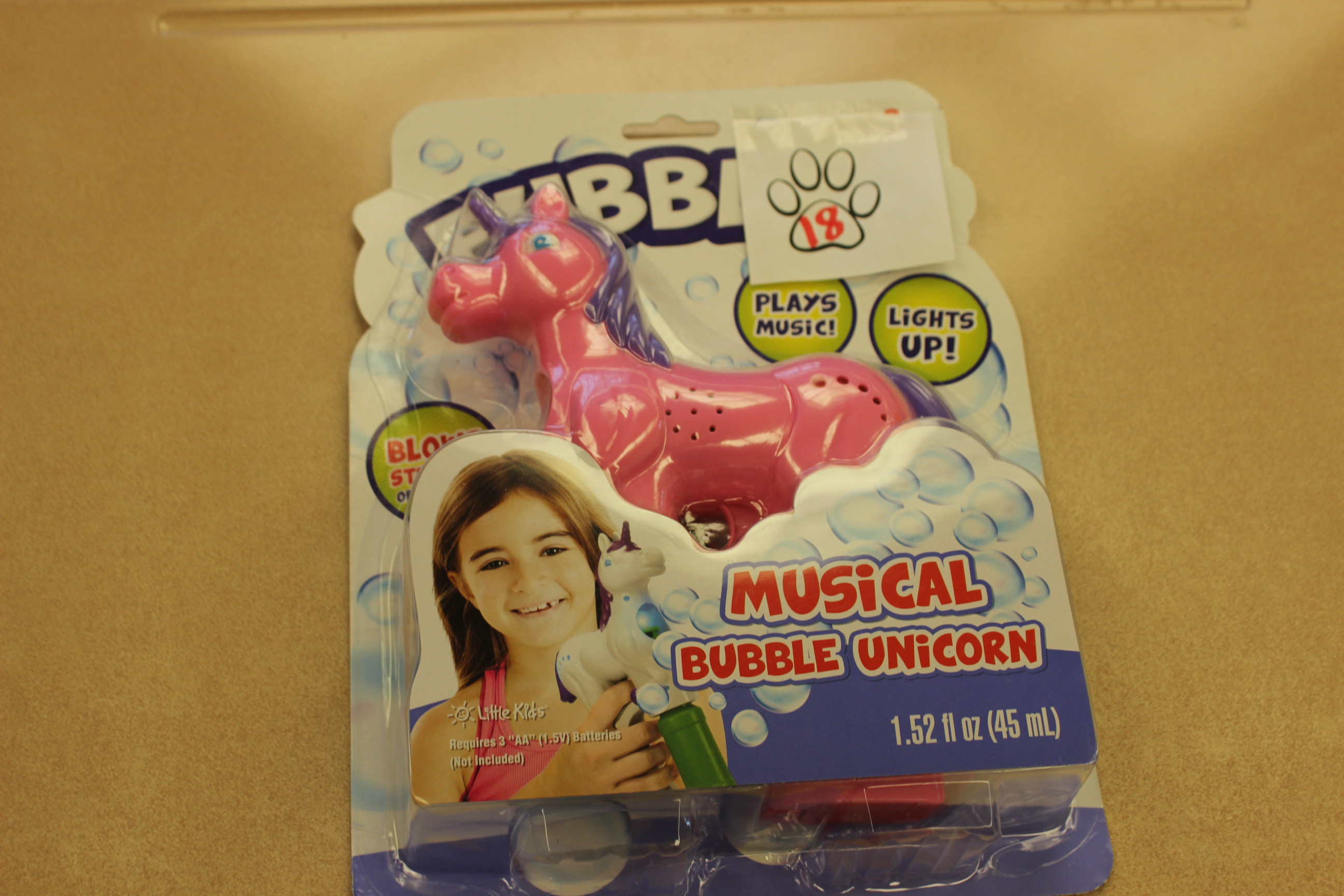 18 Paws Musical Bubble Unicorn