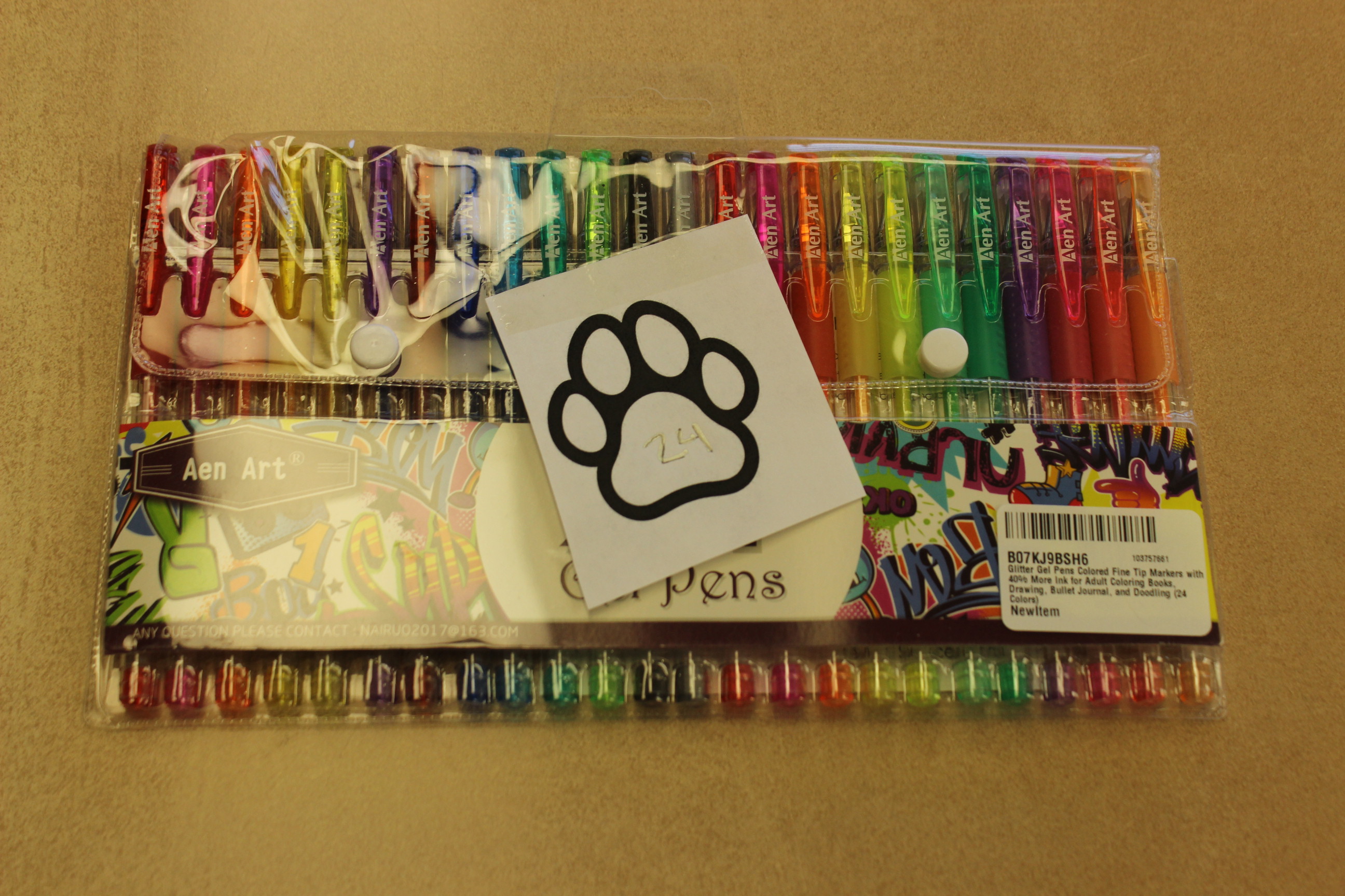 24 Paws 24 Gel Pens
