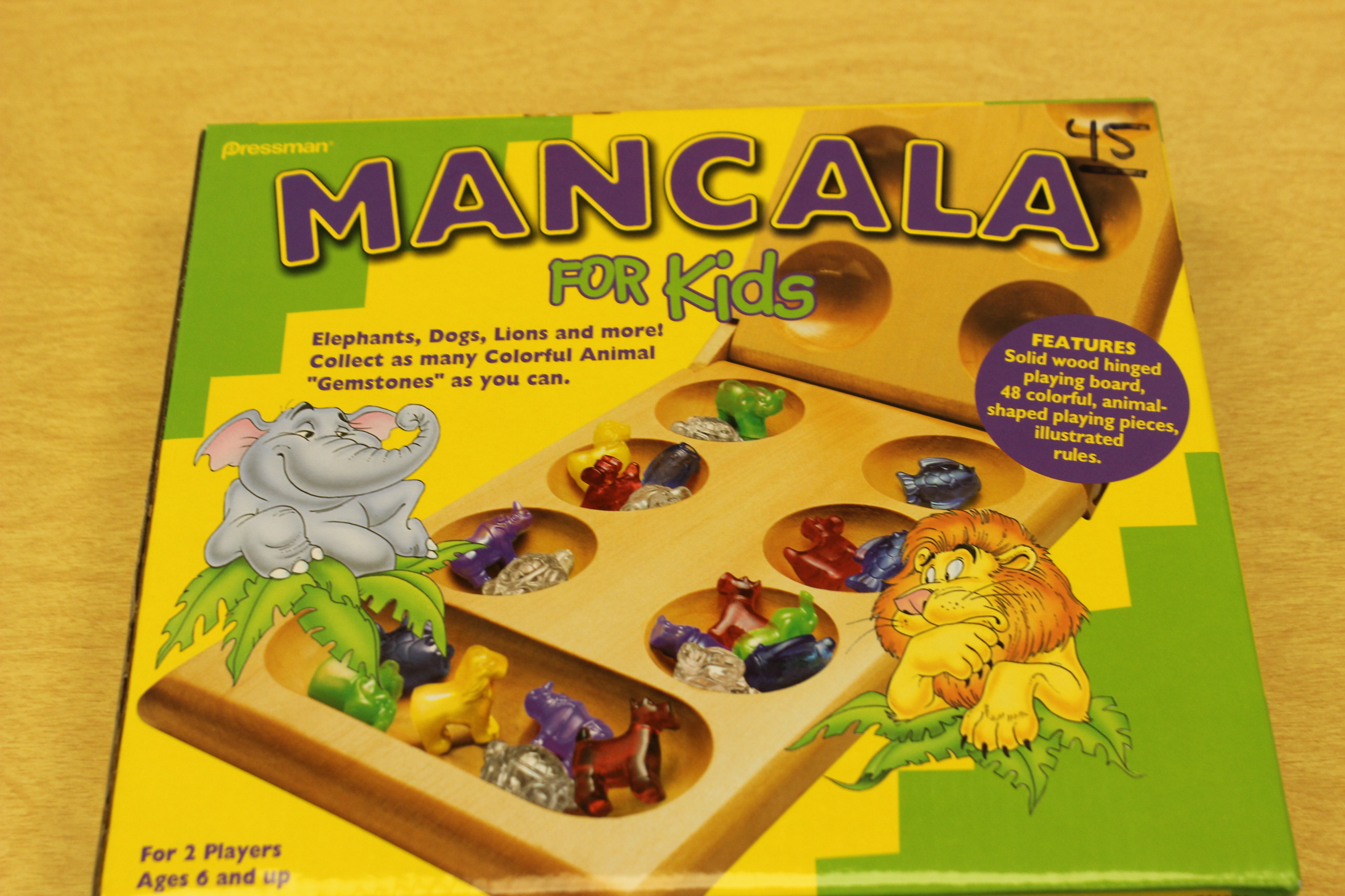 45 Animal Mancala Board Game