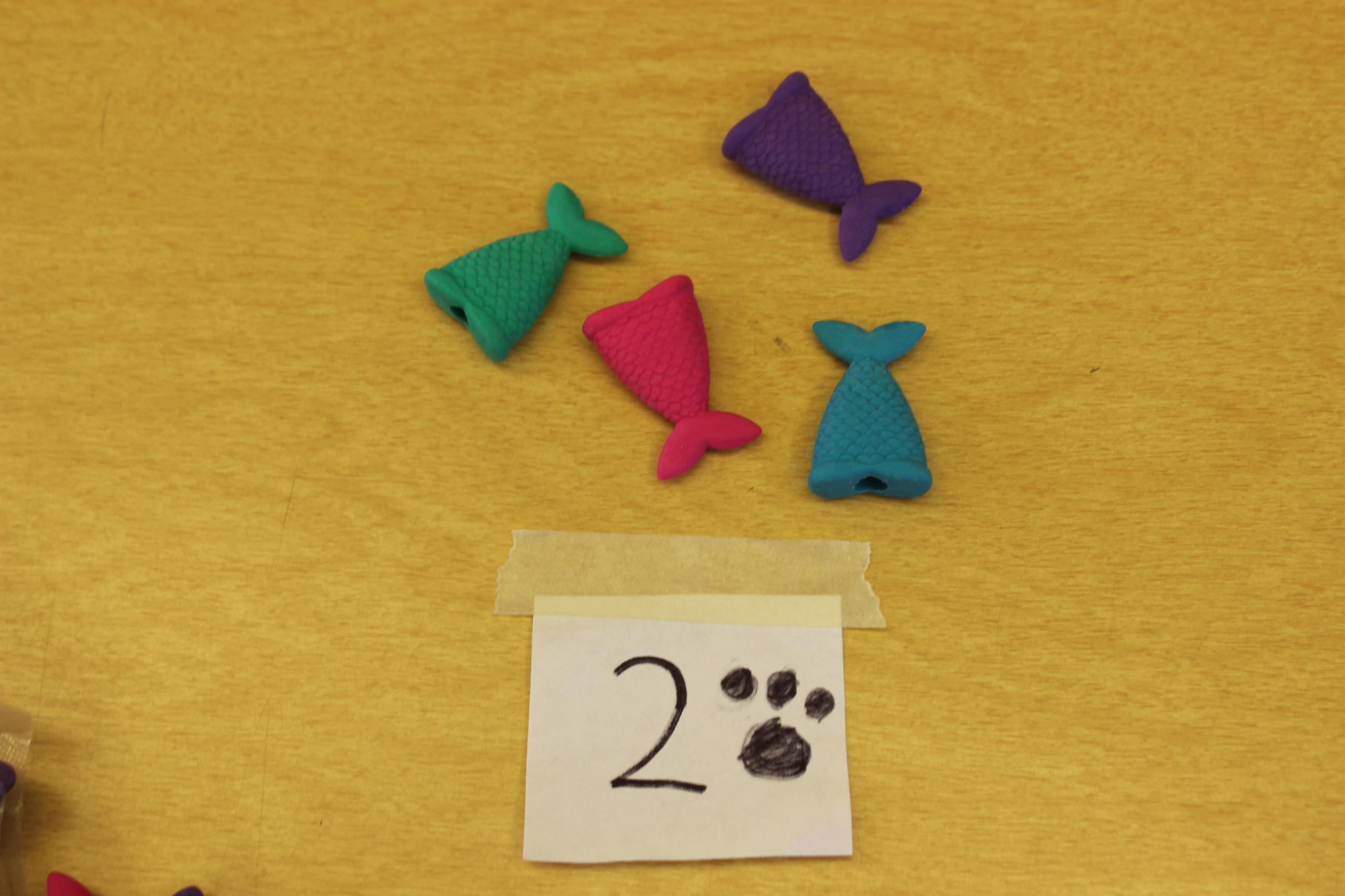 2 Paws Mermaid Tail Eraser