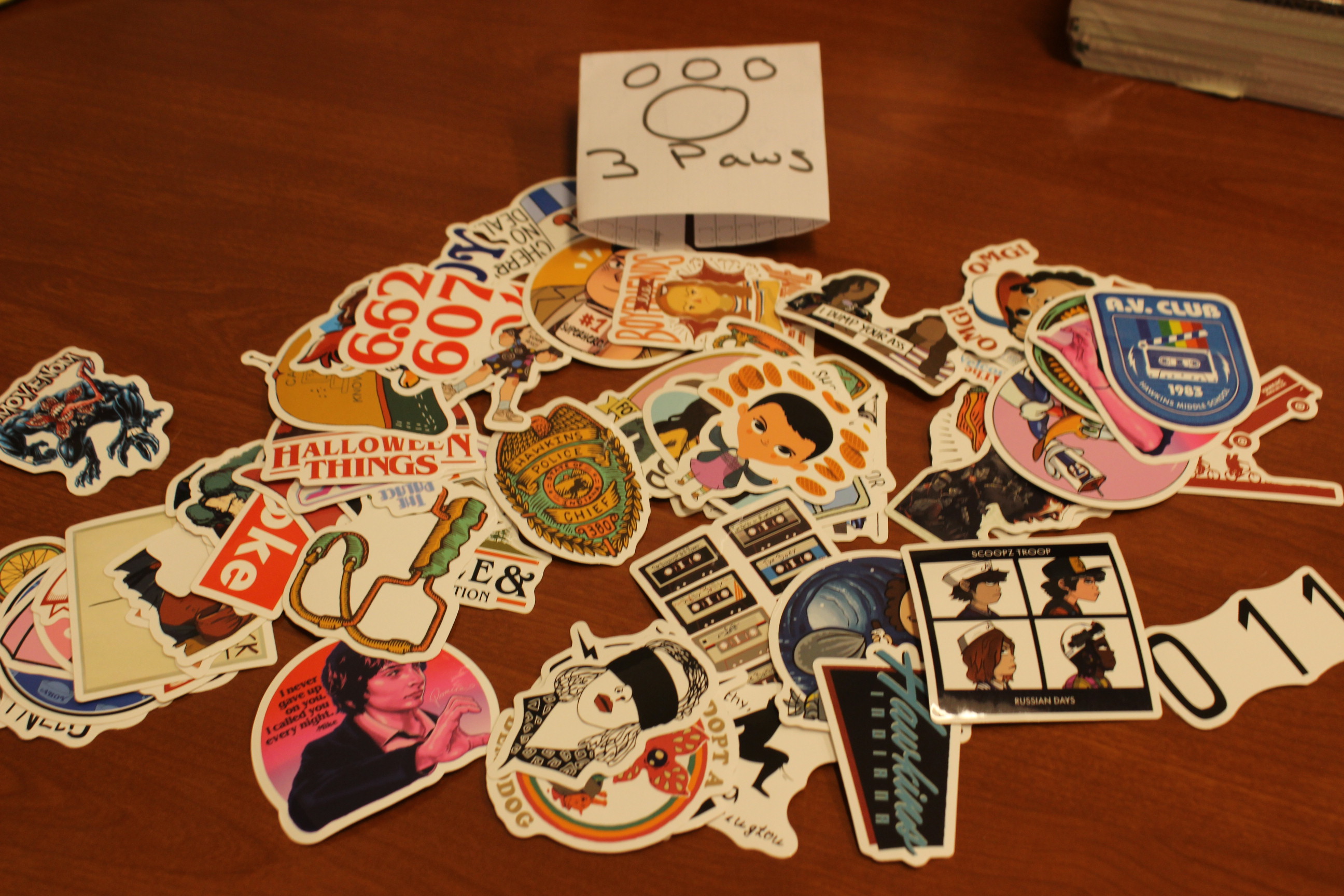 3 Paws Stranger Things Sticker
