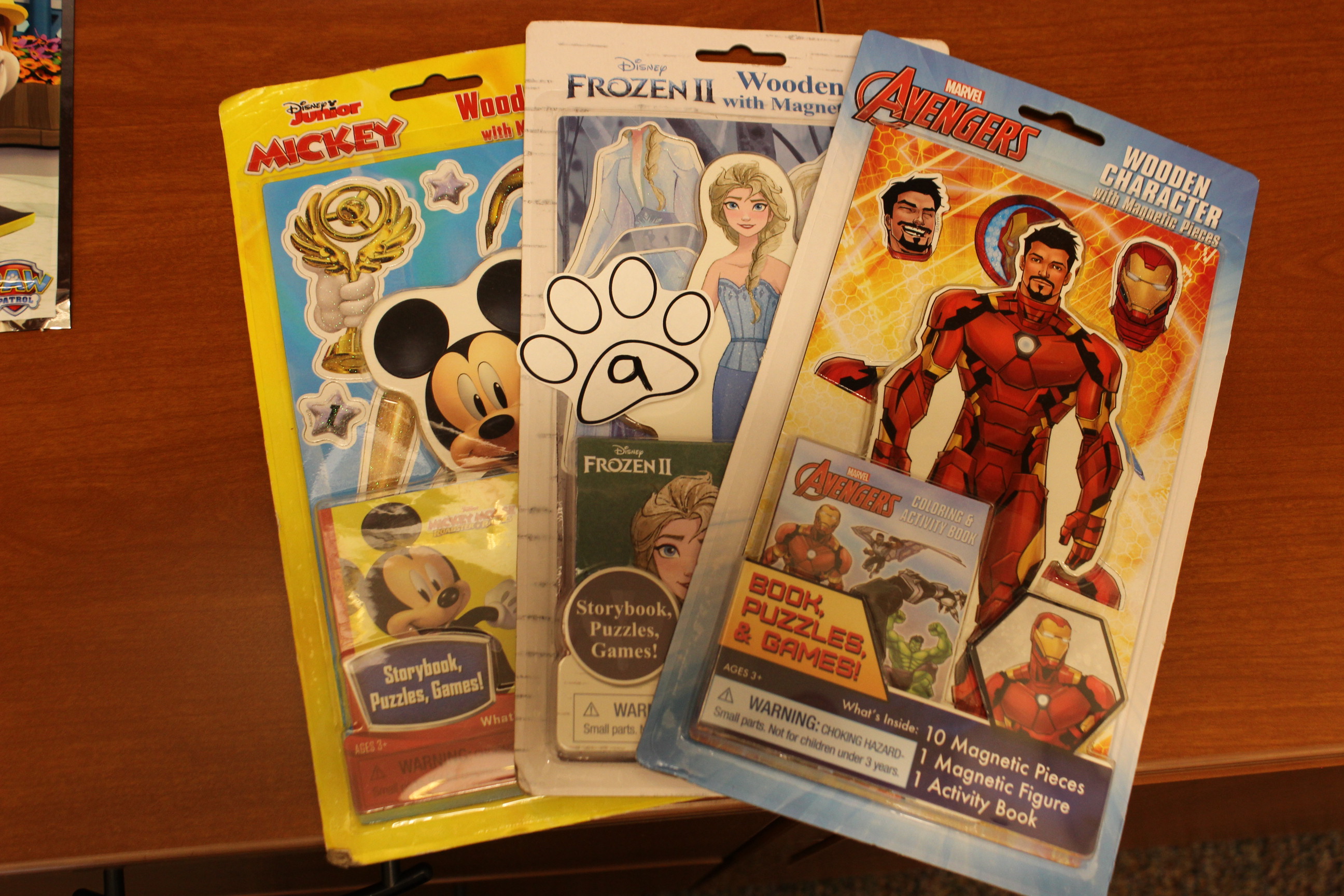 Mickey, Frozen, or Avengers Wooden Characters