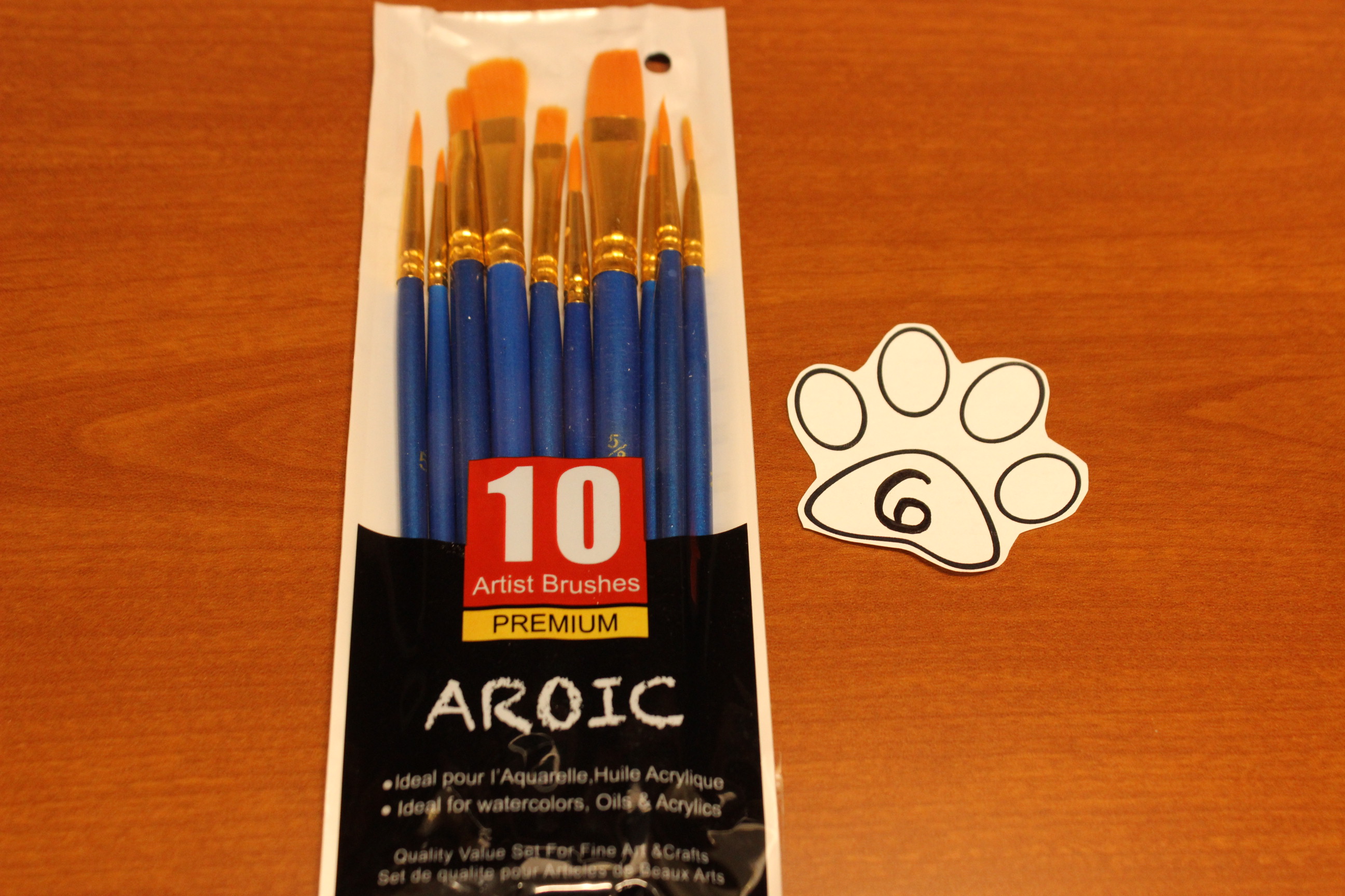6 Paws Artist Brushes