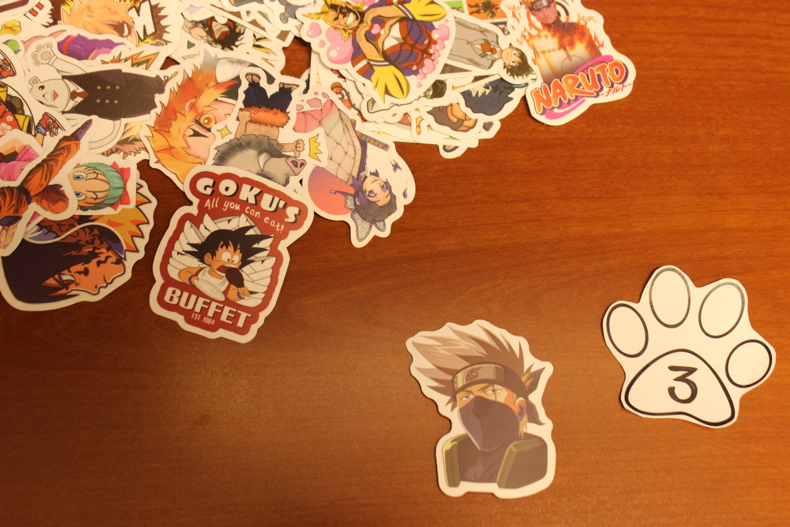 3 Paws Anime Sticker