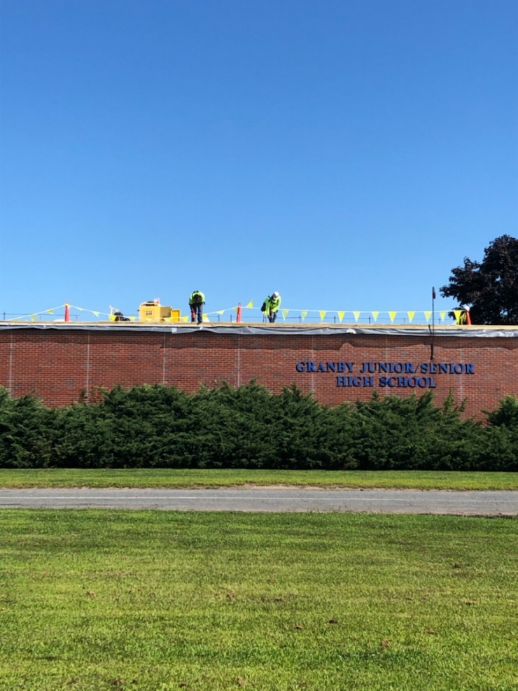 Photo of the Granby Jr/Sr High School.