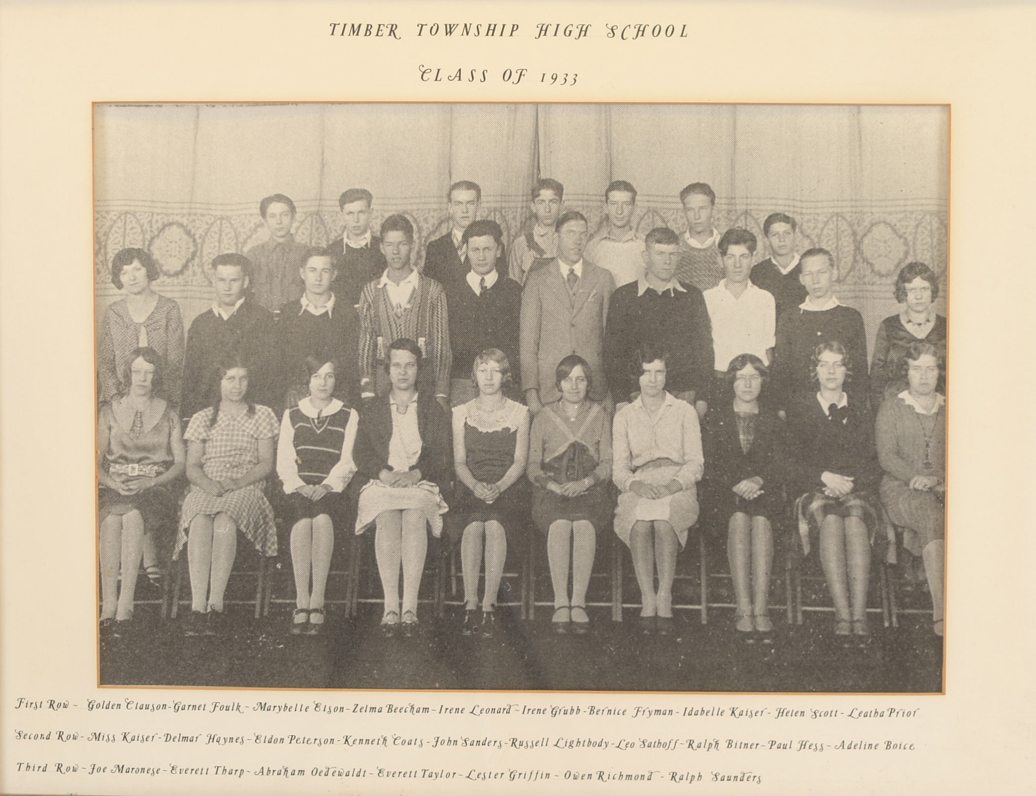 Class of 1933