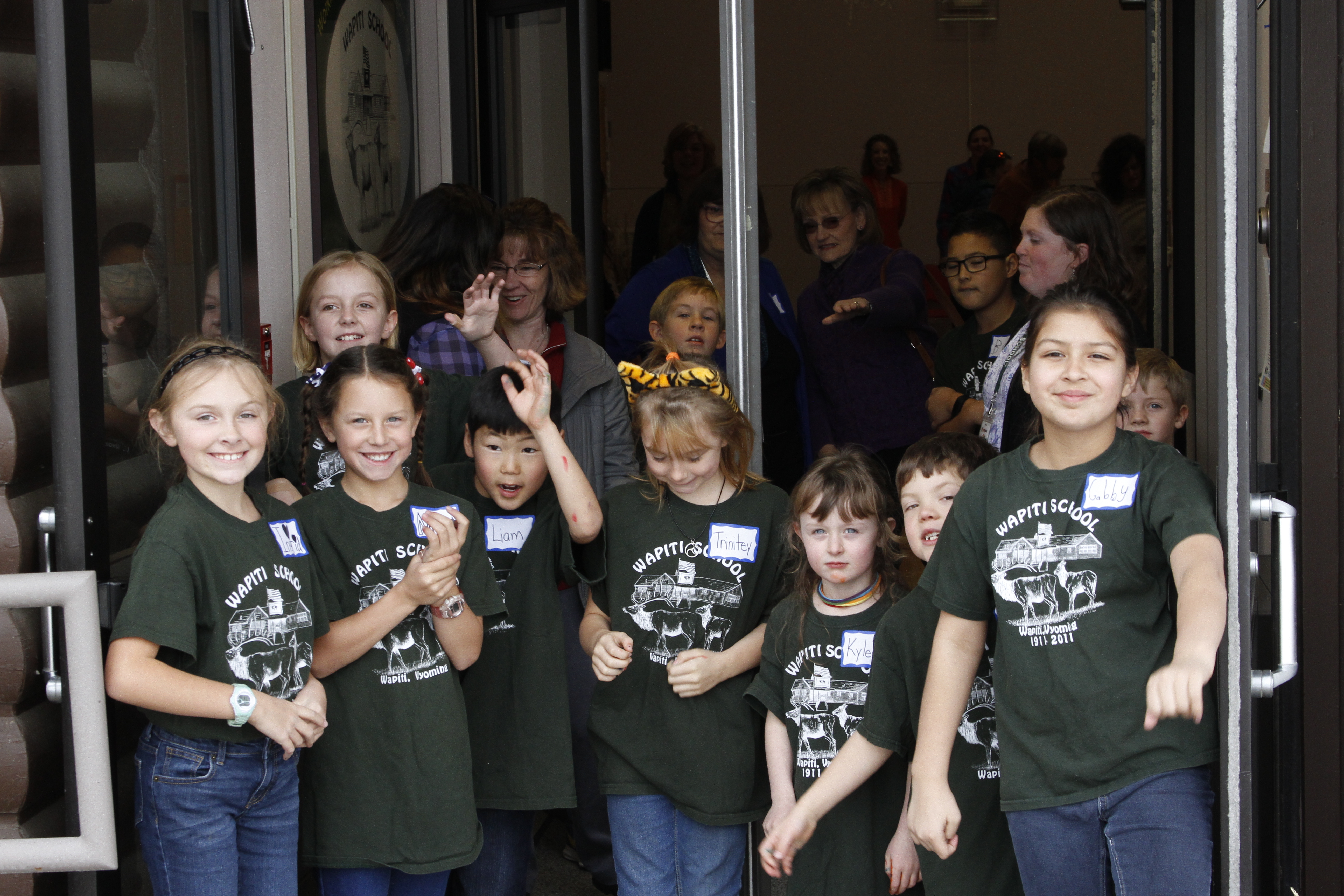 Students welcome community members for our annual Thanksgiving Feast.