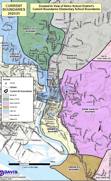 CURRENT ELEMENTARY ATTENDANCE BOUNDARIES MAP