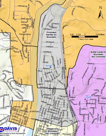 PROPOSED ELEMENTARY BOUNDARY ZOOMED IN MAP