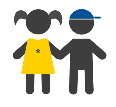 Icon of two kids.