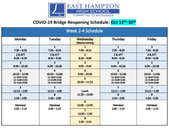 Bridge Leaning Schedule