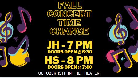 concert time change