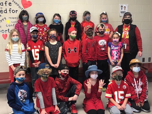 Kansas City Chiefs at the Elementary School!