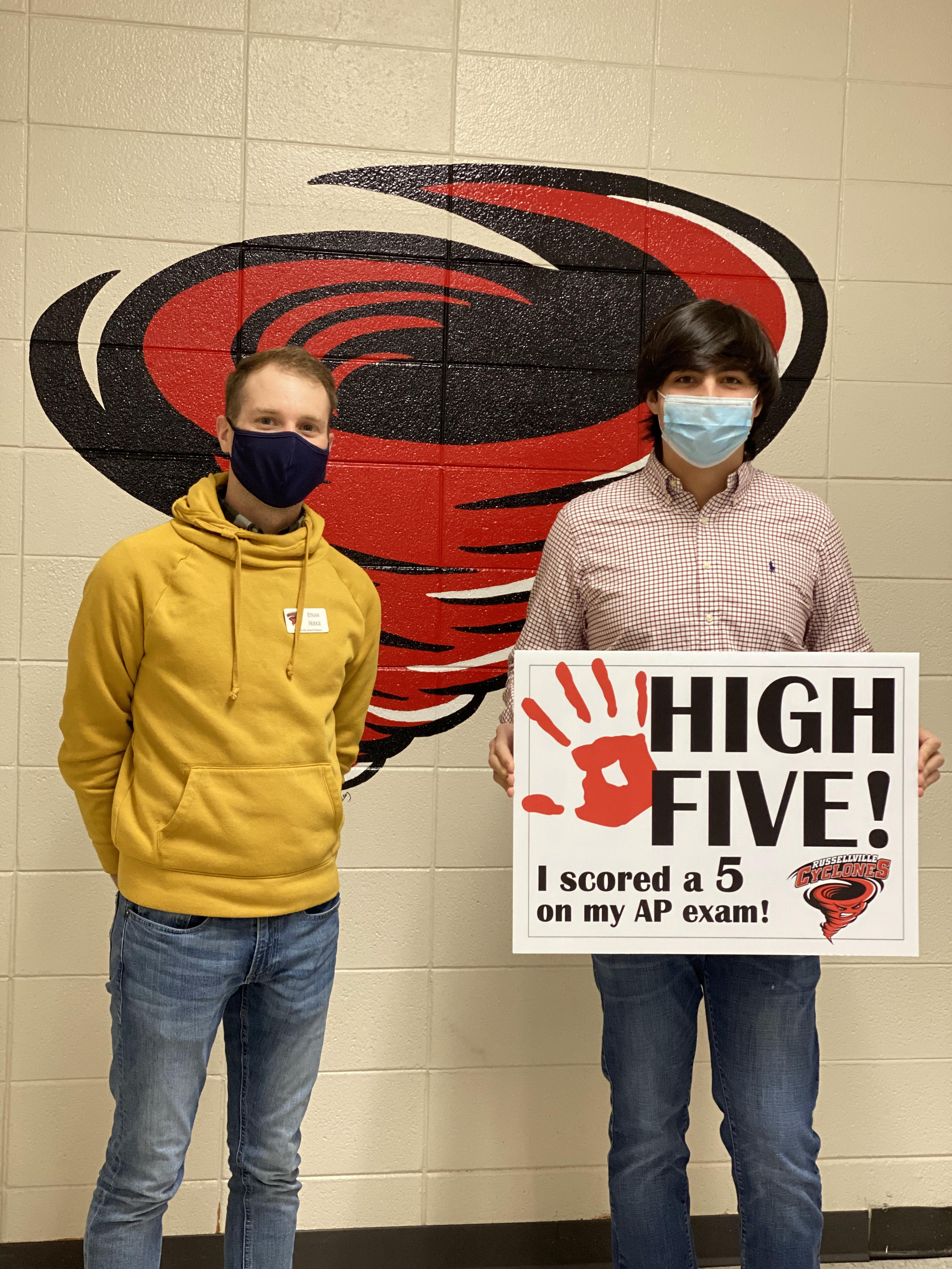 For a score of 5, Logan Jetton, $1000.00 and $250 for the RHS Computer Science A classroom. Congratulations to Logan on his high five score! Logan is a senior at RHS with plans to major in Mechanical Engineering or Computer Science at the University of Arkansas.