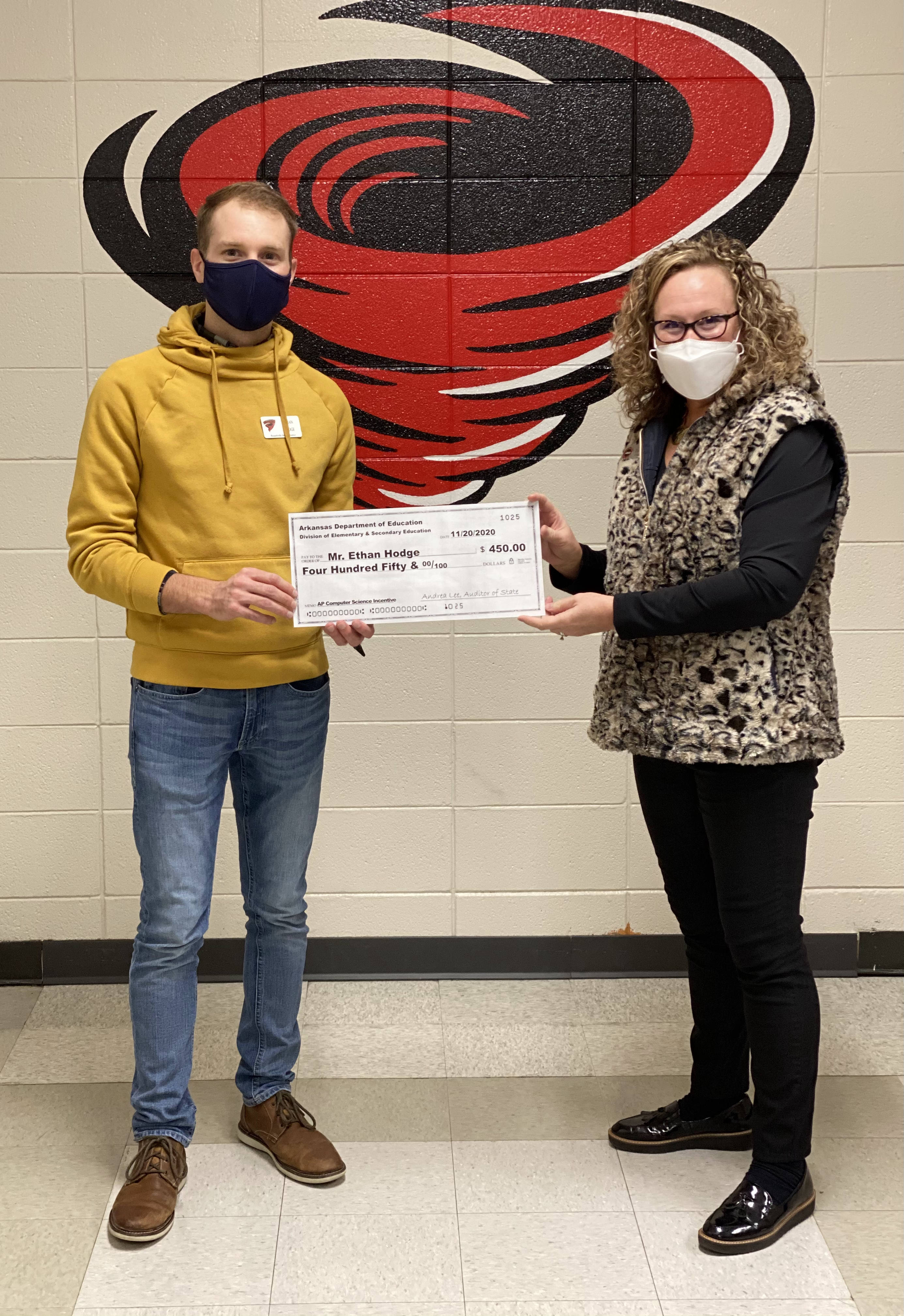This is a total of $2,000 in student-earned rewards with $450 earned for the RHS AP Computer Science A classroom! Congratulations to these Russellville High School graduates and students and their instructor Mr. Ethan Hodge!