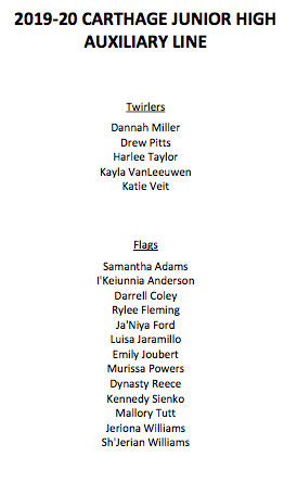 2019-20 Carthage Junior High