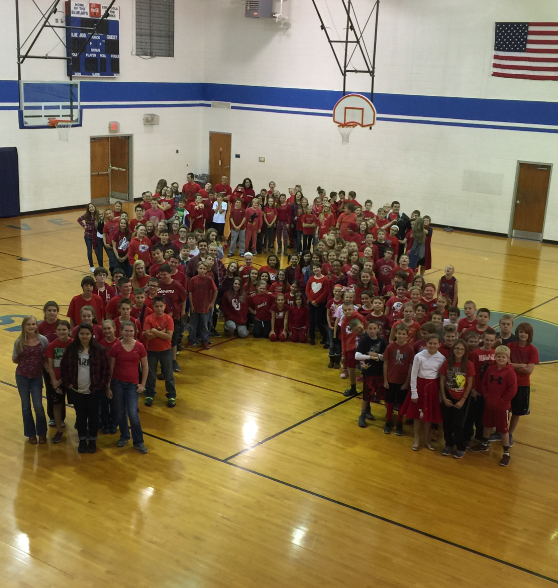 Gym with students and teachers