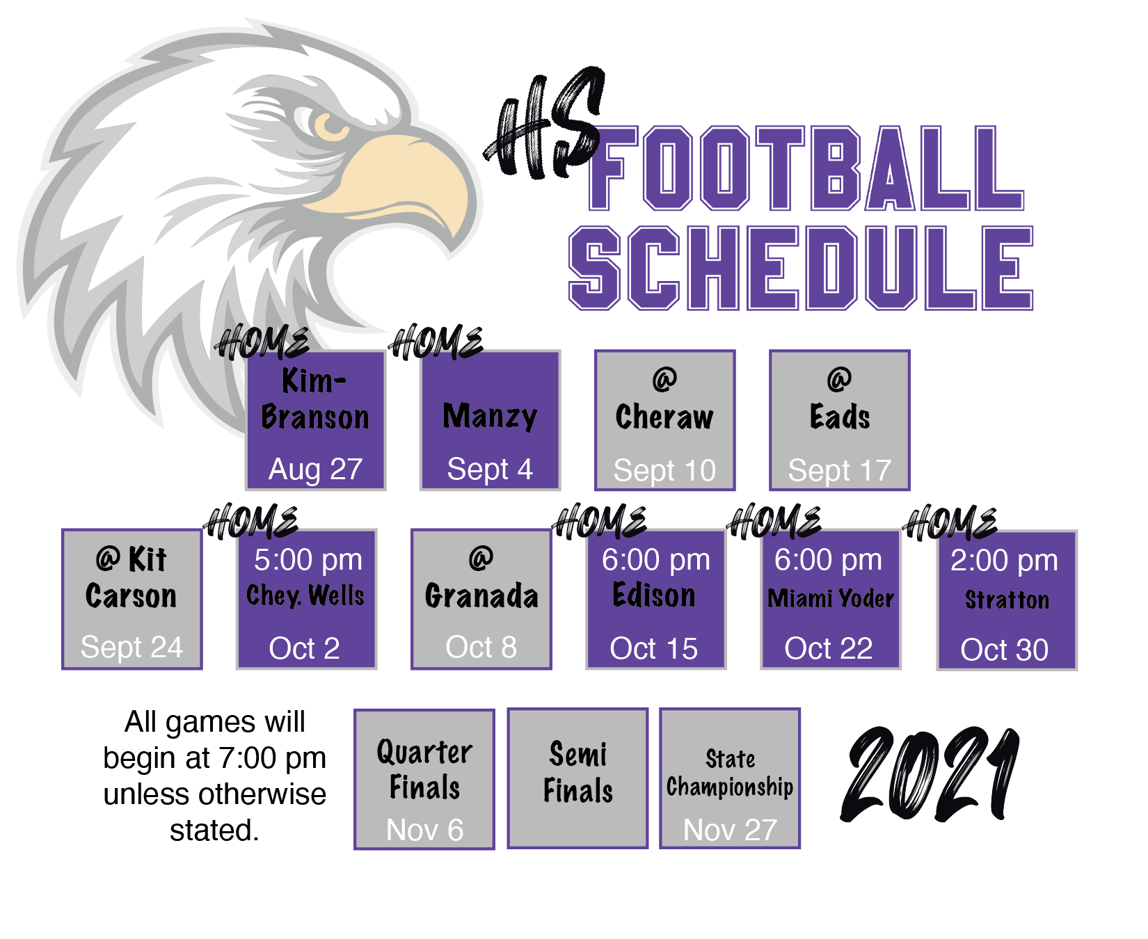 2021 Football Schedule