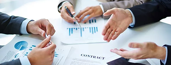 Photo of a business meeting.