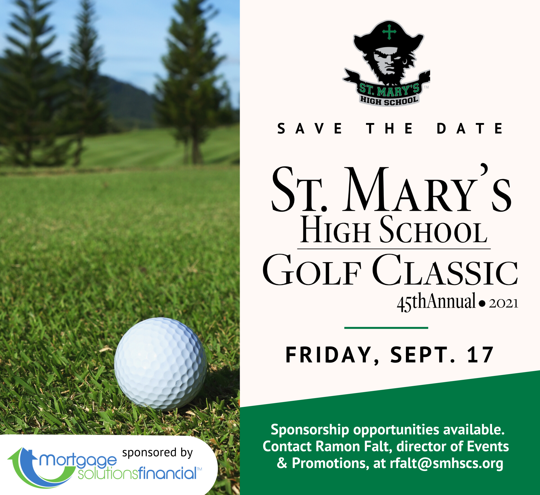 Save the Date : Golf Classic on Friday, September 18