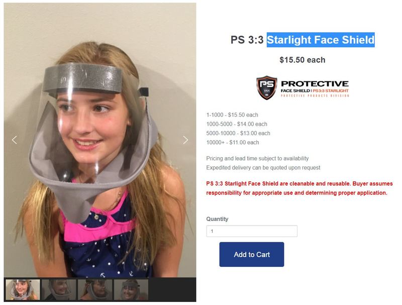 Star Light Face Shield