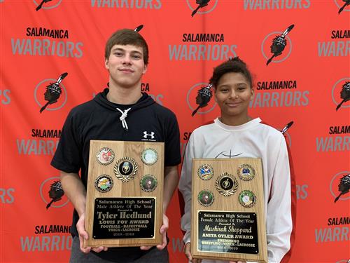Male and Female Athlete's of the Year