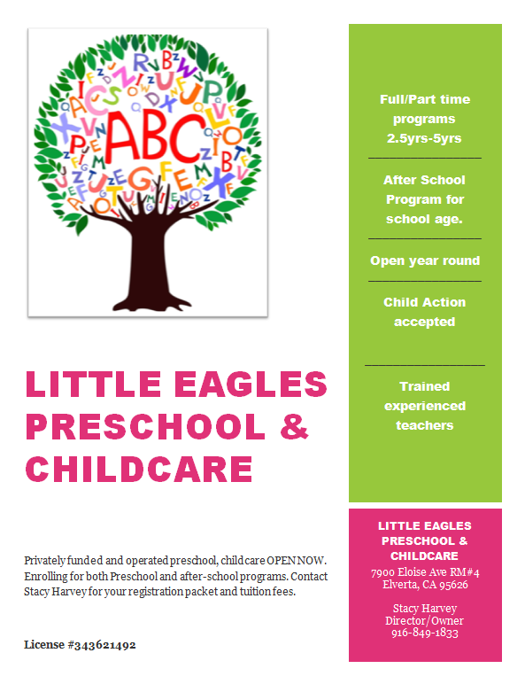 Little Eagles Preschool & Childcare Elverta Joint Elementary School