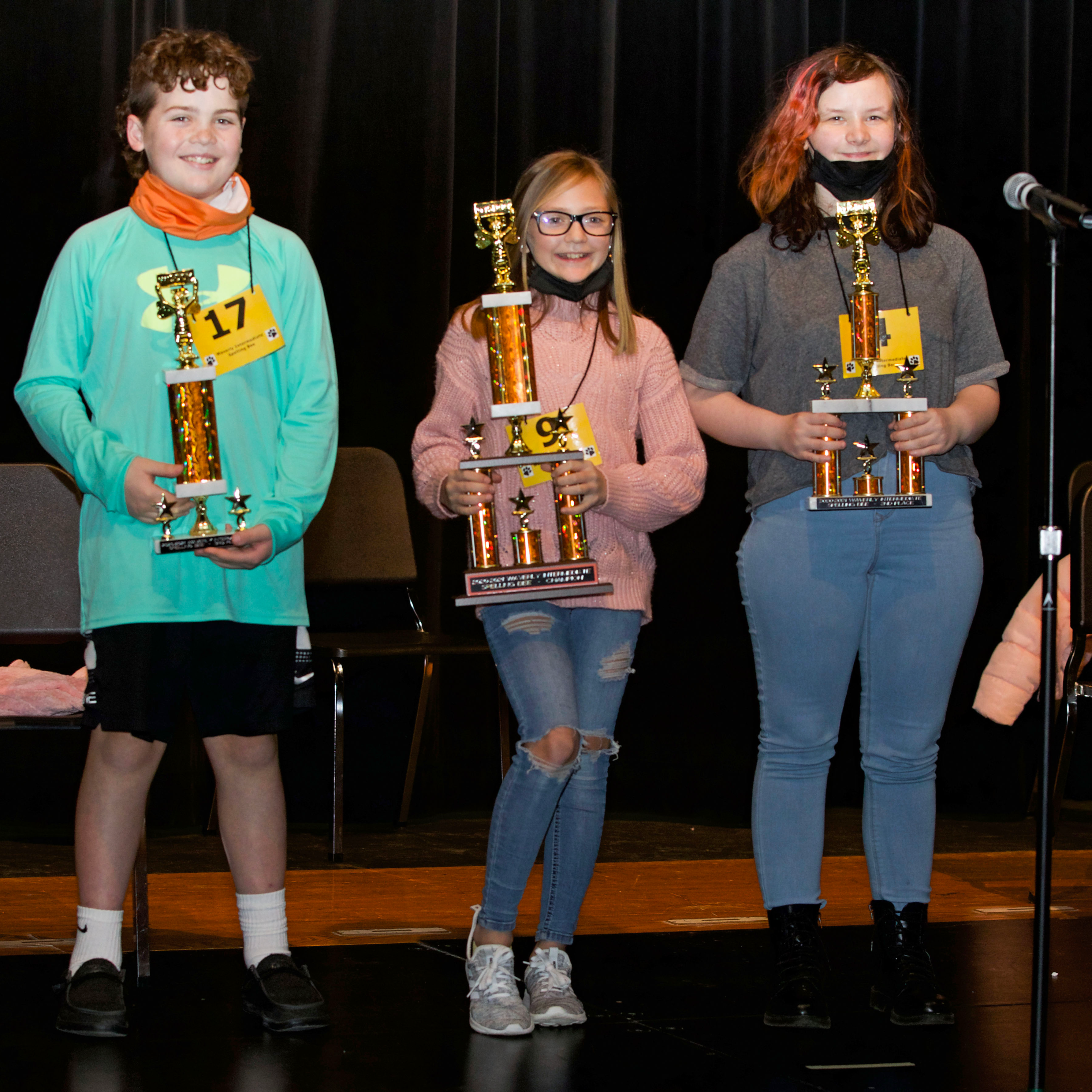 Intermediate winners on stage