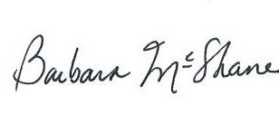 Barbara McShane Signature
