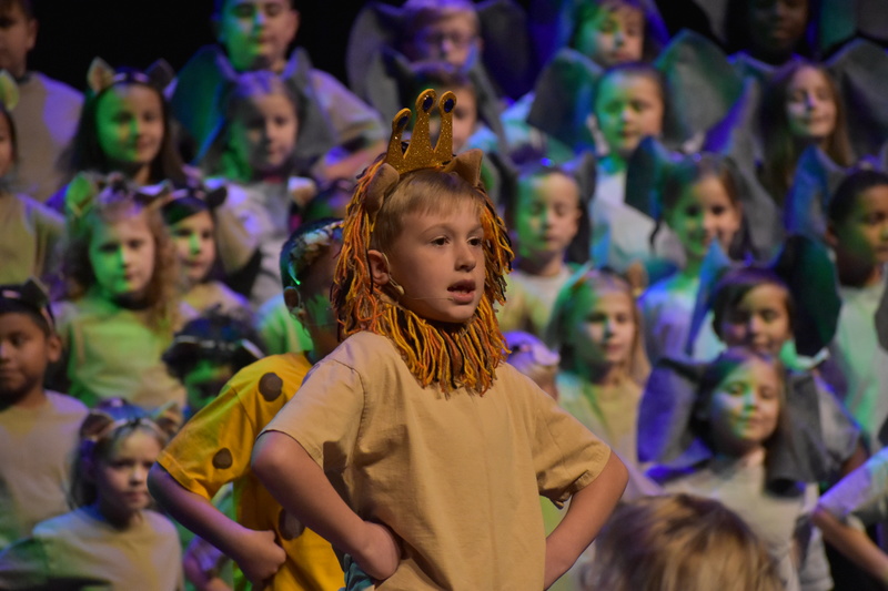 Photo of the students dressed up for a festival